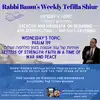 Rabbi Baum's Weekly Tefilla Shiur